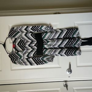 Square Neck zig zag dress